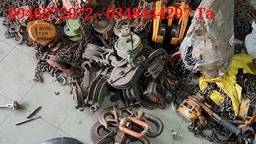 Puly Ròng rọc treo cáp, móc cẩu kéo nhật bãi mới về