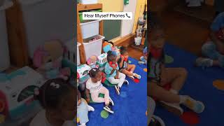 Circle Time with the @lakeshorelearning Hear Myself Phones #childcare #familydaycare