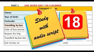 IELTS LISTENING STUDY WITH AUDIO SCRIPT AND KEY -18-1