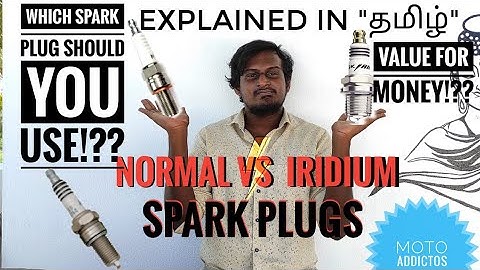 NORMAL SPARK PLUG VS⚡IRIDIUM SPARK PLUGS II Which plug you should use for bike!?