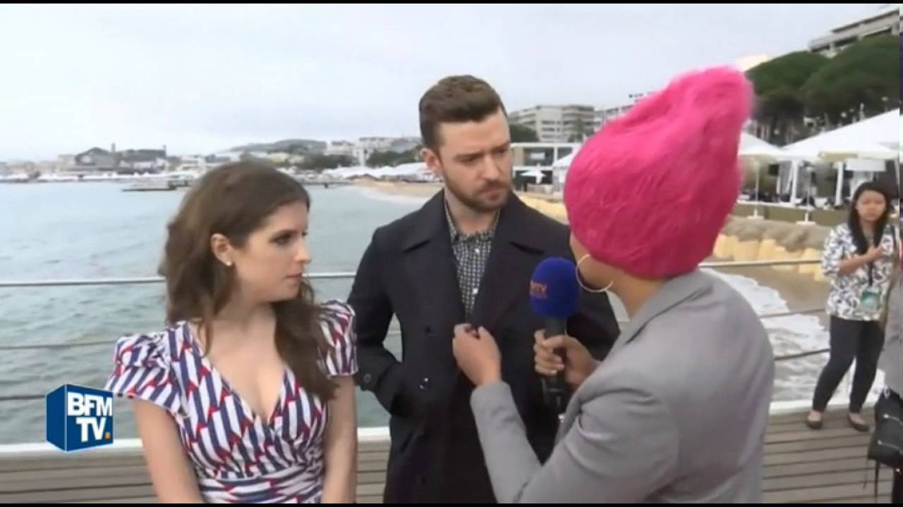 Anna Kendrick & Justin Timberlake BFMTV Trolls Cannes Interview