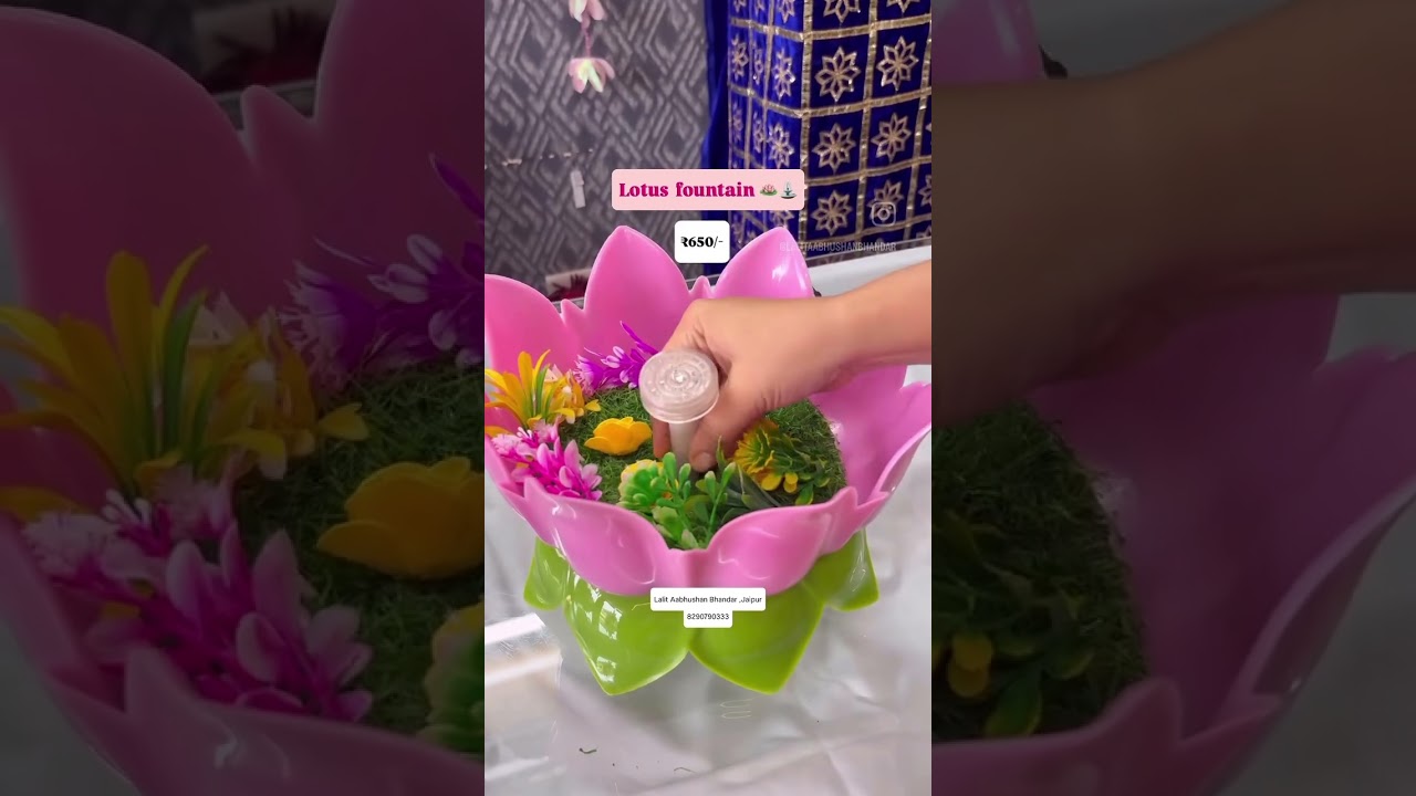 Lotus fountain₹650/- only Lalit aabhushan bhandar jaipur 8290790333 