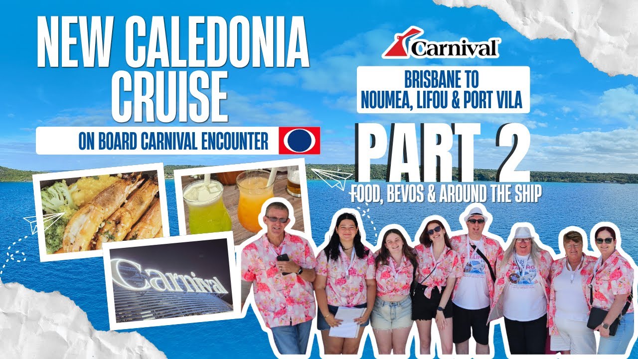 Food, Bevos & Fun at Sea! | Carnival Encounter Cruise Vlog Ep.2 🍹🍴🎶