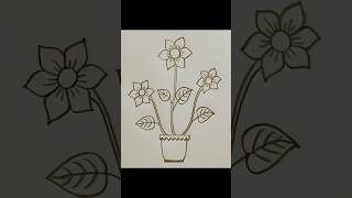 How to Draw a Flower pot l Easy Drawing Tutorial step by step#drawing  #shorts #short #viral