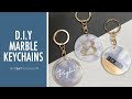 MARBLE RESIN KEYCHAIN TUTORIAL YOU HAVE TO TRY!