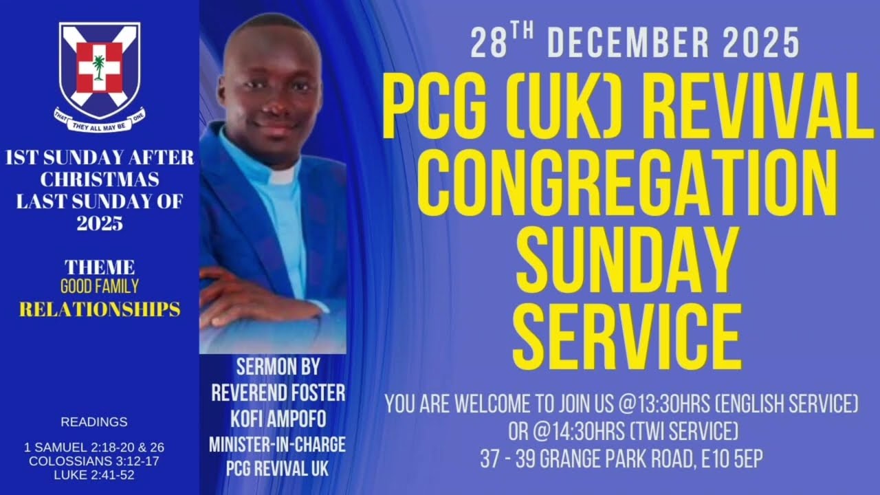 Пресвитерианская церковь Ганы | Община возрождения PCG 28.12.25 | Пресвитерианская | Преподобный ...