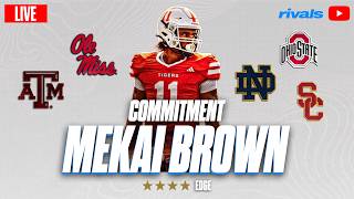 Mekai Brown Live Commitment Elite Edge Chooses Usc, Ohio State, Notre Dame, Texas A&M Or Ole Miss