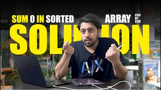 Two Numbers with Sum 0 in Sorted Array | Coding Interview Question Explained