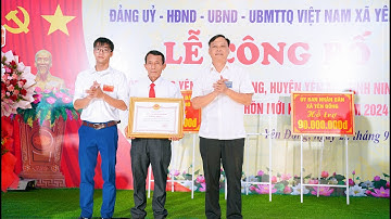 Xóm Tràng Yên xã Yên Đồng đạt chuẩn xóm nông thôn mới kiểu mẫu năm 2024