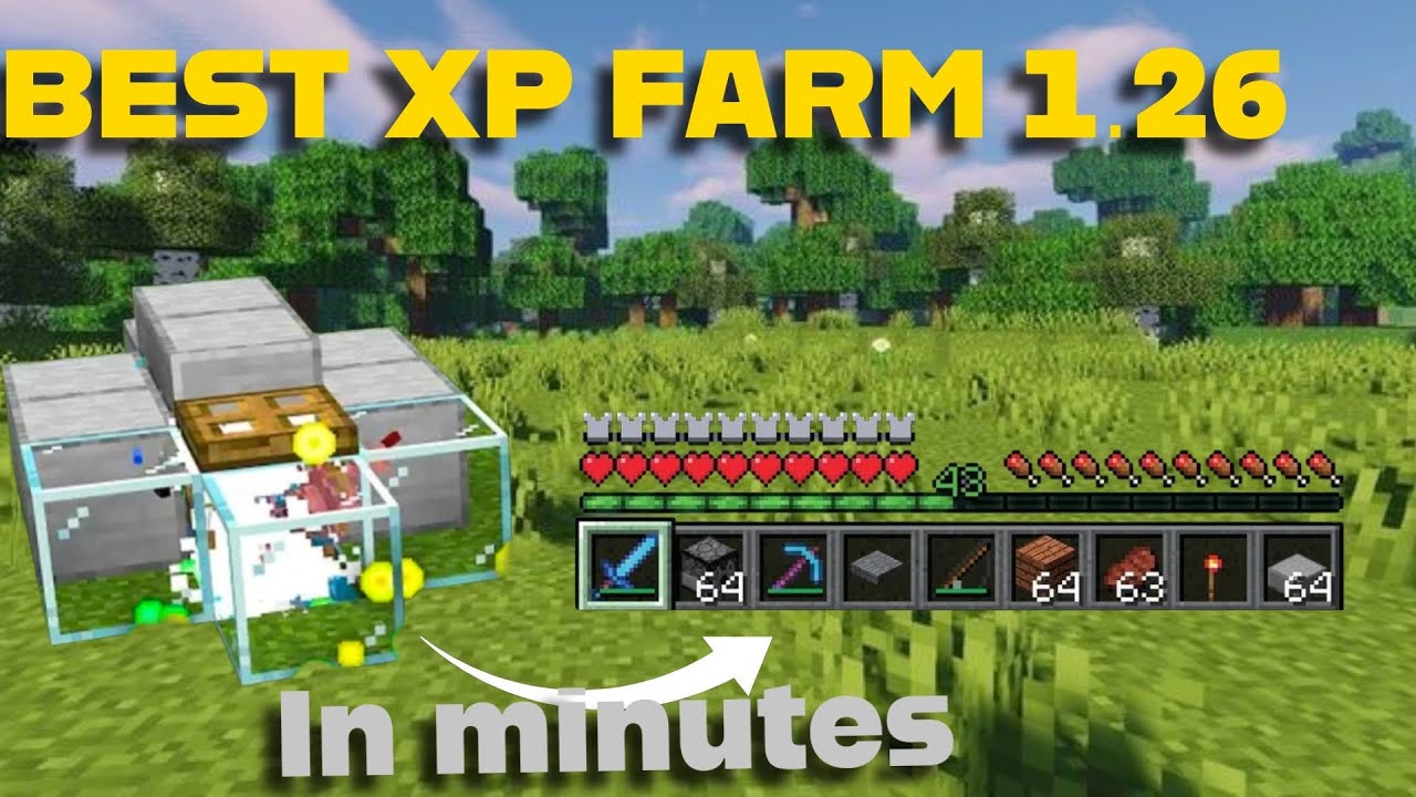 NEW EASIEST XP FARM in Minecraft Bedrock 1.21/26.1+! - YouTube