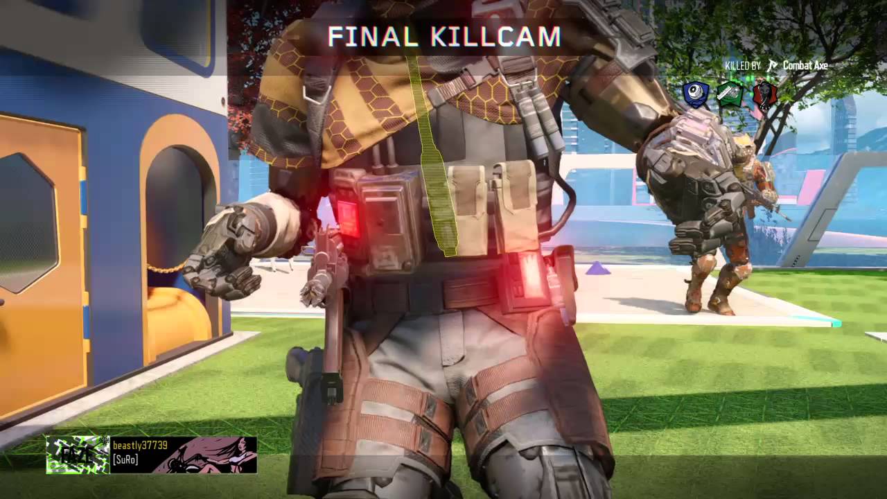 Bo3 cross map tomahawk on nuk3town!