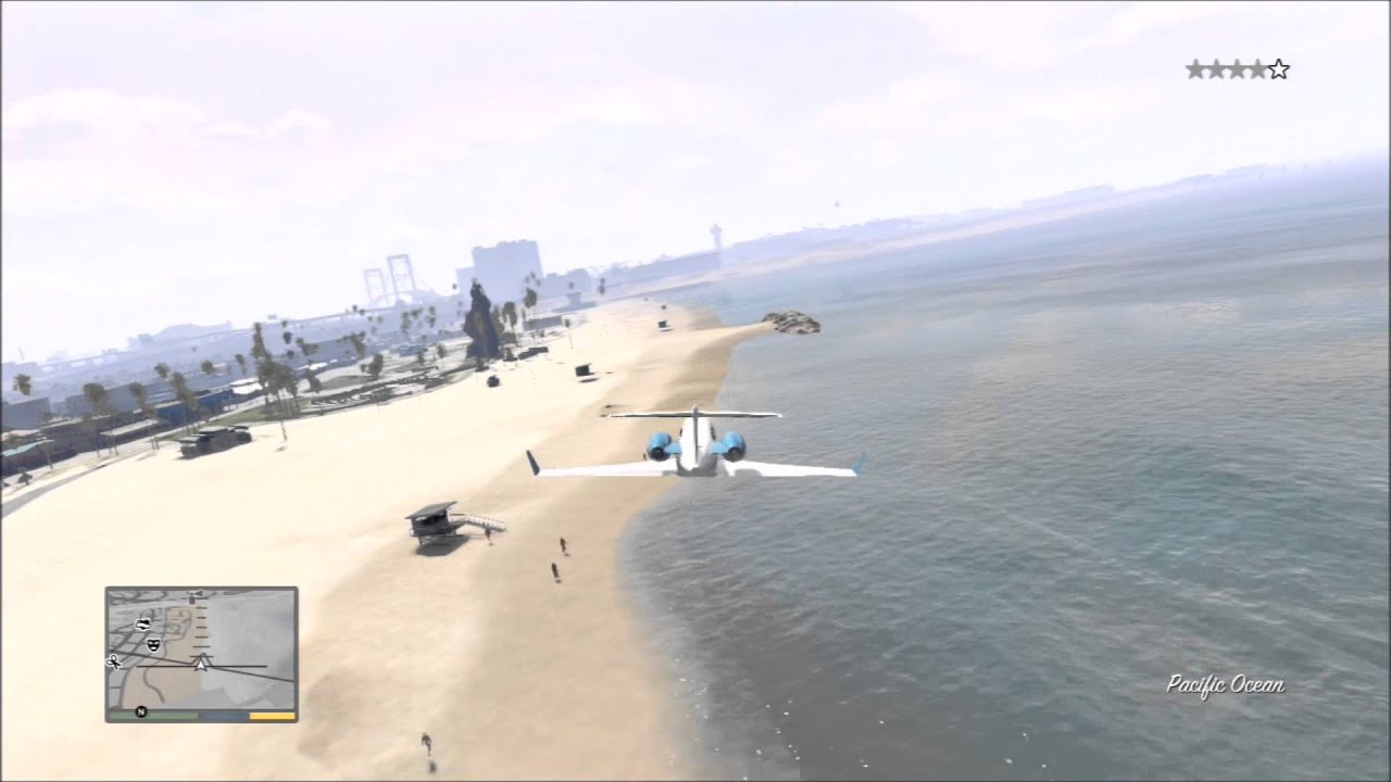 gta-5-plane-crash-on-the-beach-youtube