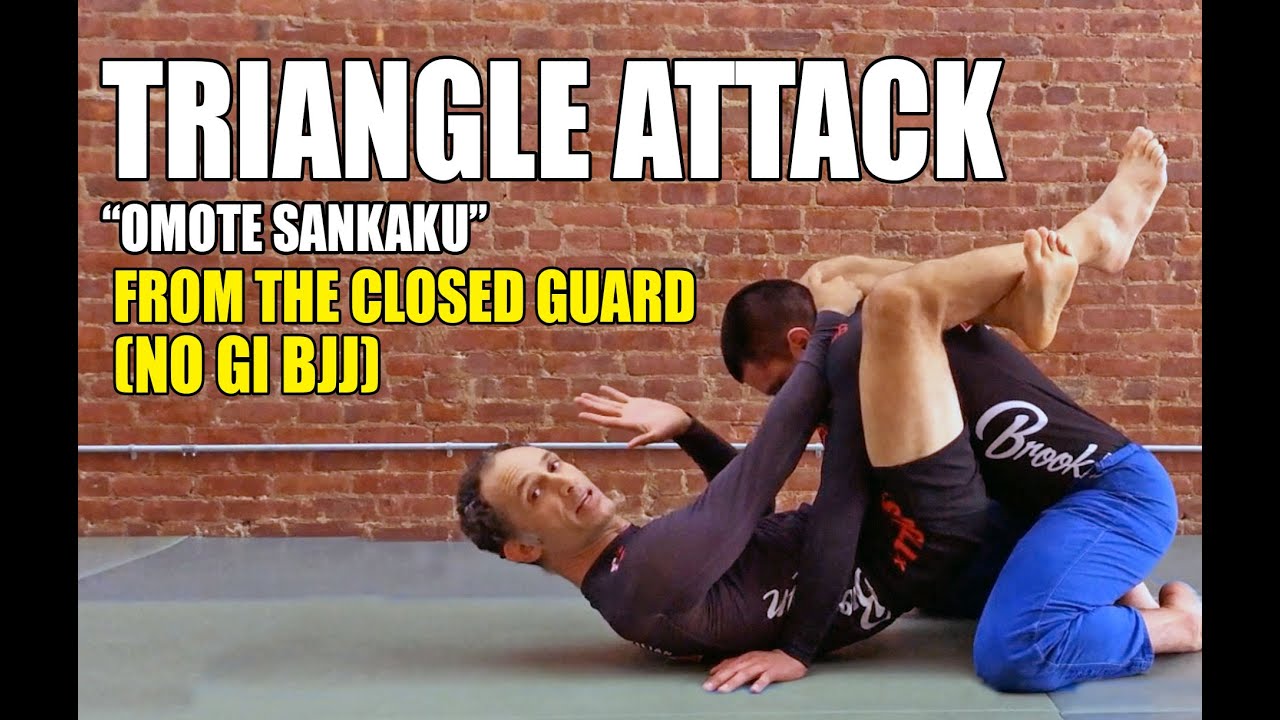 TRIANGLE (Omote Sankaku) from Closed Guard - No Gi BJJ - YouTube