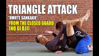 TRIANGLE (Omote Sankaku) from Closed Guard - No Gi BJJ