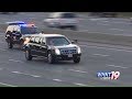 Watch President Trump’s Motorcade Drive Through Huntsville Alabama