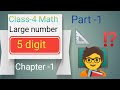 Class-4 Large Number/5 digit Number/Math worksheet for class 4
