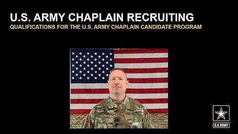 Qualifications for the U.S. Army Chaplain Candidate Program
