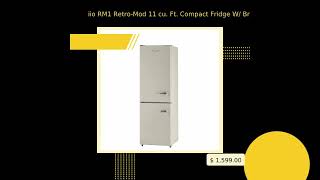 iio RM1 Retro-Mod 11 cu. Ft. Compact Fridge W/ Bright LED in Cream