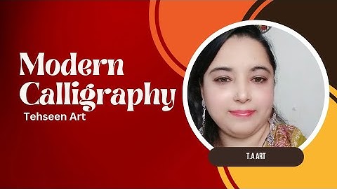 Modern Calligraphy Tutorial #arabicart #allah #calligraphy #calligraphyart