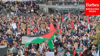 Pro-Palestinian Demonstrators Protest In Stockholm, Sweden, Against Israel