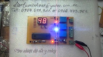Mạch đo nhiệt độ điều khiển 3 relay Pic 16F877A