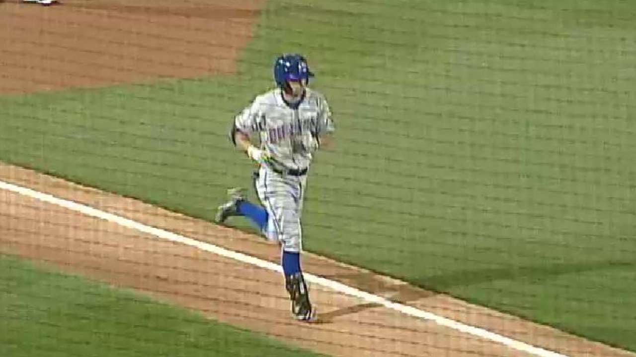 Nick Franklin hits a home run for the Bulls