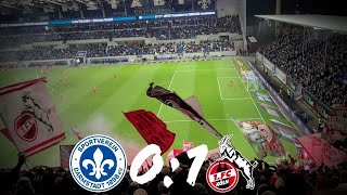 Darmstadt - Köln 0:1 Stimmung Ultras Köln Auswärtsblock