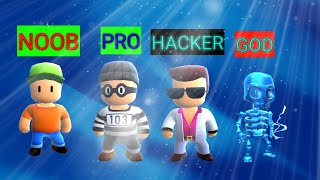 NOOB vs PRO vs HACKER vs GOD/#стамблгайс #нуб #про #хакер #бог #слава😅