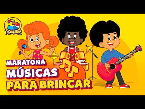 Maratona Músicas para Brincar | 3 Palavrinhas | Músicas Animadas | OFICIAL