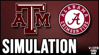 Texas A&M vs Alabama - 10/24 Simulation on CFB 27
