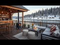 February Winter Morning ☕ Slow Snow & Smooth Jazz Music for Deep Work,