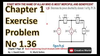 Chapter 1 Exercise Problems 1.36 solution | Basic Engineering Circuit Analysis 10th Edition