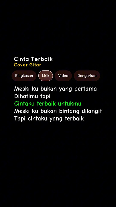 LIRIK LAGU CINTA TERBAIK - CASSANDRA (Meski ku bukan yang pertama) Cover Gitar #lyrics