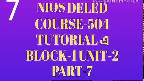 #7 Nios Deled Tutorial Course 504 Block-1 Unit-2