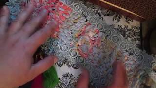 Woven fabric wall decor