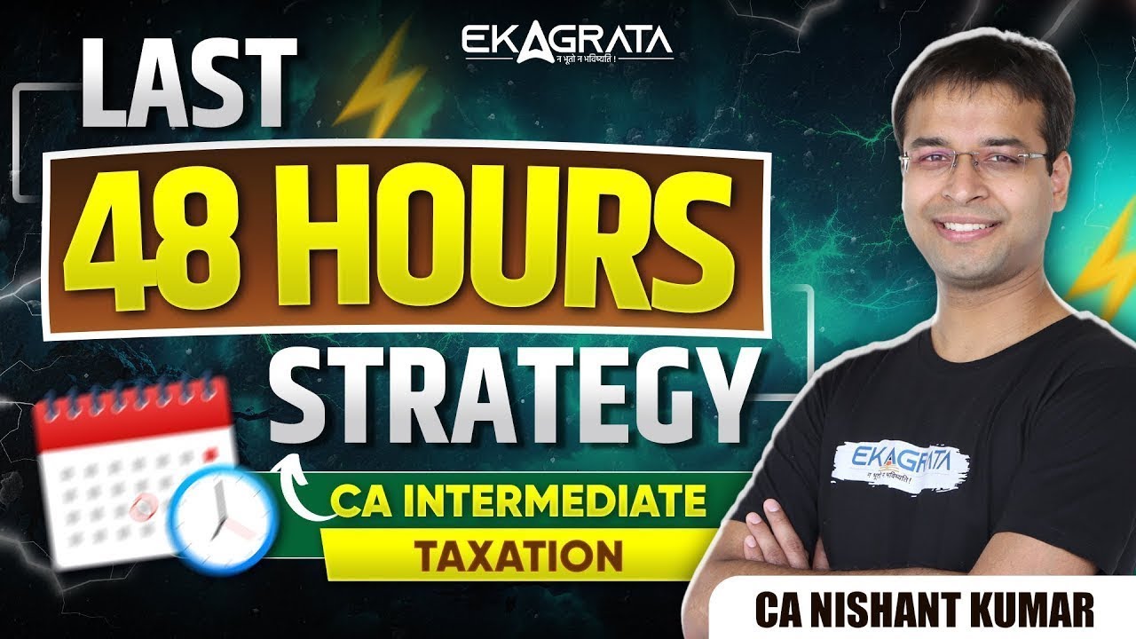 CA Intermediate Taxation Last 2 Days Strategy | CA Inter Sep 24 ...