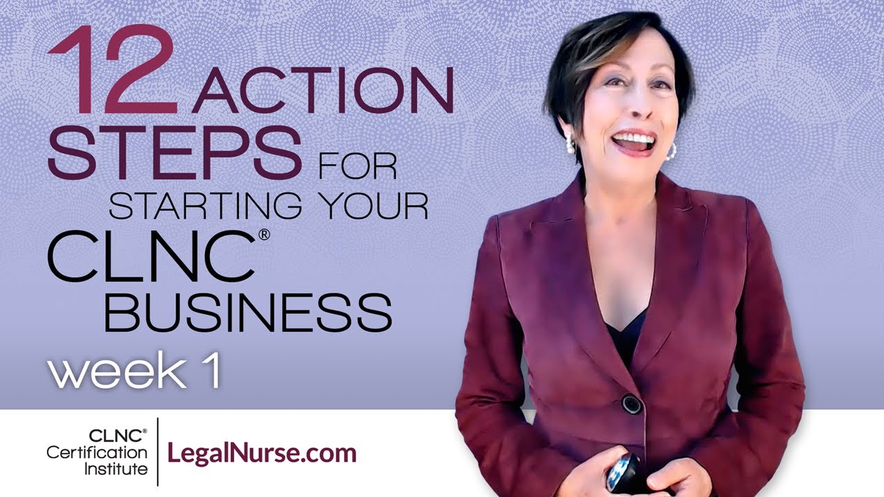 Clnc The First 12 Action Steps for Starting Your CLNC® Business: Week 1 ...