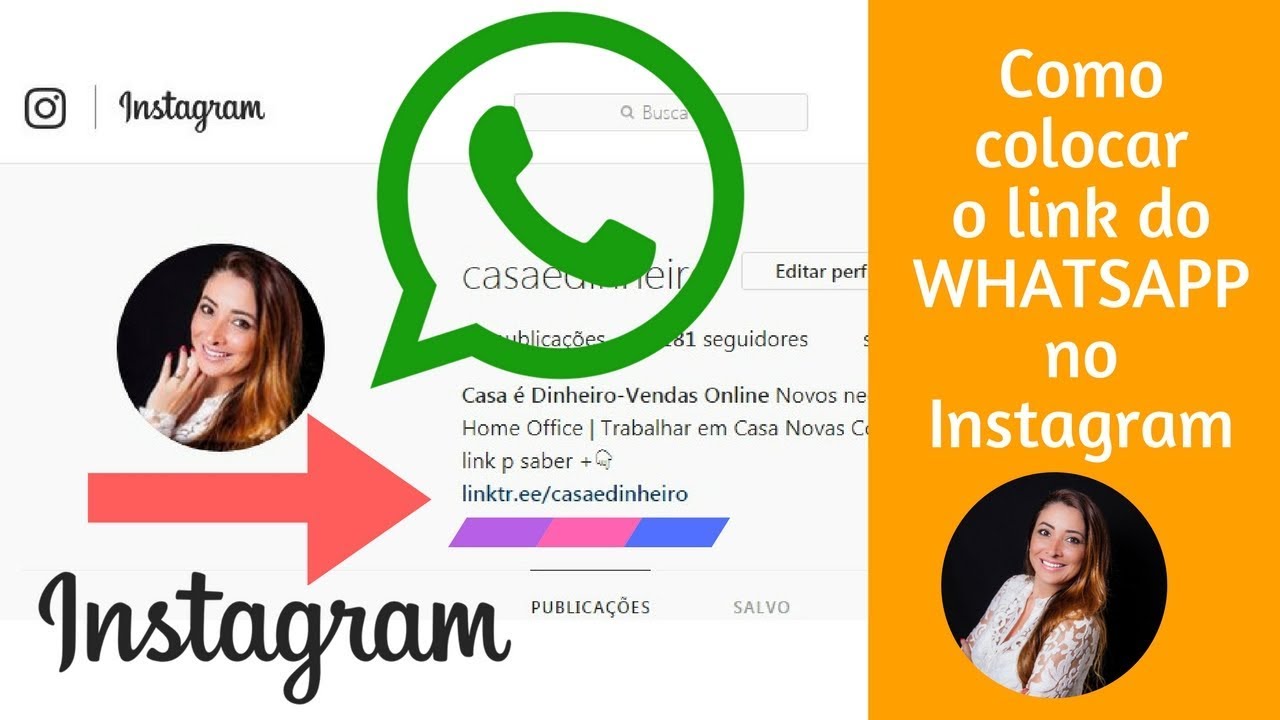 Como colocar o link do whatsapp no instagram
