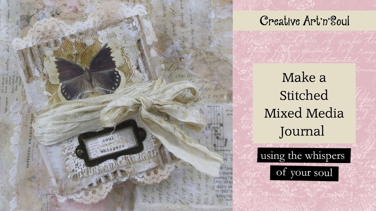 Make a Stitched Mixed Media Journal - YouTube