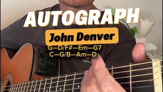 Autograph by John Denver