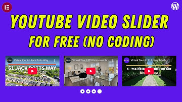 Create a YouTube Video Slider in WordPress for Free -2025