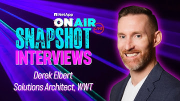 Derek Elbert of WWT @ INSIGHT 2024 | NetApp ONAIR SNAPSHOT