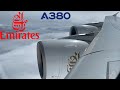 Emirates airbus a380  sydney to dubai  full flight report