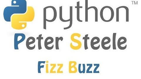 Python Beginner Program FizzBuzz