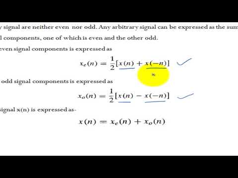 Even and Odd part calculation (Exp 4, Part 3)