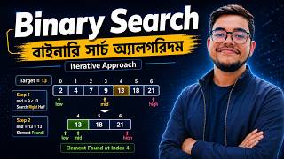 Binary Search Algorithm | Iterative Approach | Time Complexity | Code | DSA Bangla