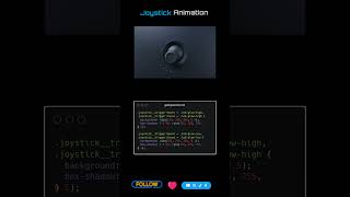 Joystick Animation Using #html #css #javascript #webdesign #cssanimation