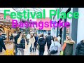  christmas shopping festival place basingstoke  walking tour 4k 