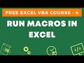 Free Excel VBA Course #4 - Run Macros in Excel (using buttons, shapes, shortcuts, and toolbar)