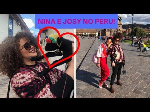 ABRACEI UMA LHAMA NO PERU! #NinaEJosyTakeTheWorld